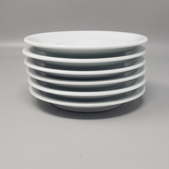 Set Of 6 Schmidt Porcelain China Teacup Saucers - Picture 9 of 9